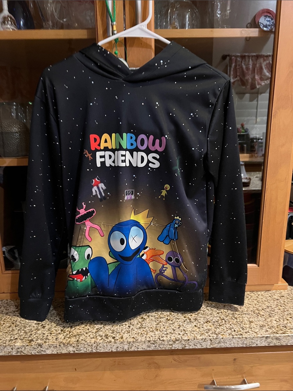 Amazon Black Rainbow Friends Graphic Hoodie
